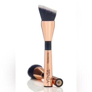 Yensa Angled Foundation Brush - Copper Finish